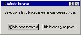 Recuadro de dilogo Dnde buscar