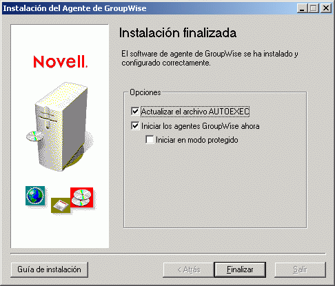 Página Instalación finalizada