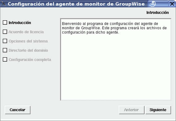 Página de configuración de Monitor