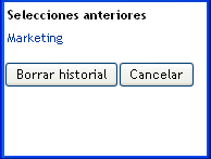 Breve lista Historial