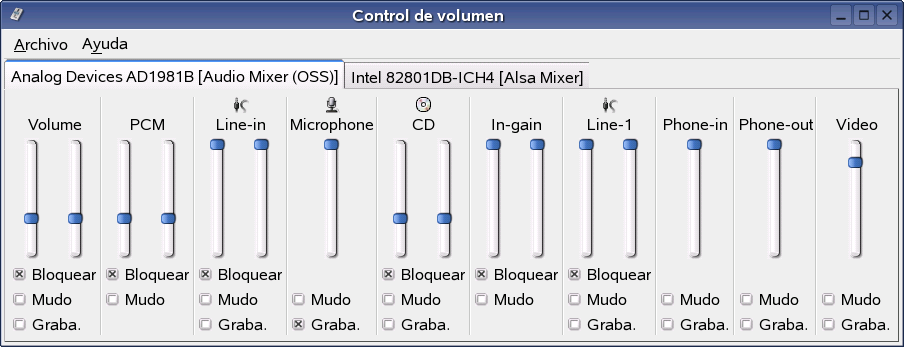 Control de volumen