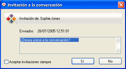 Recuadro de mensaje Invitacin a la conversacin