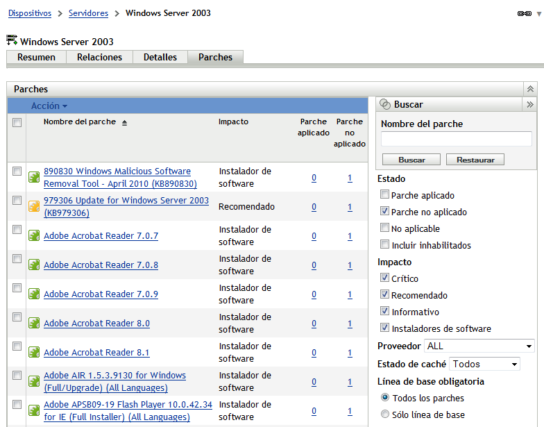 Vulnerabilidades aplicables a Windows Server 2003