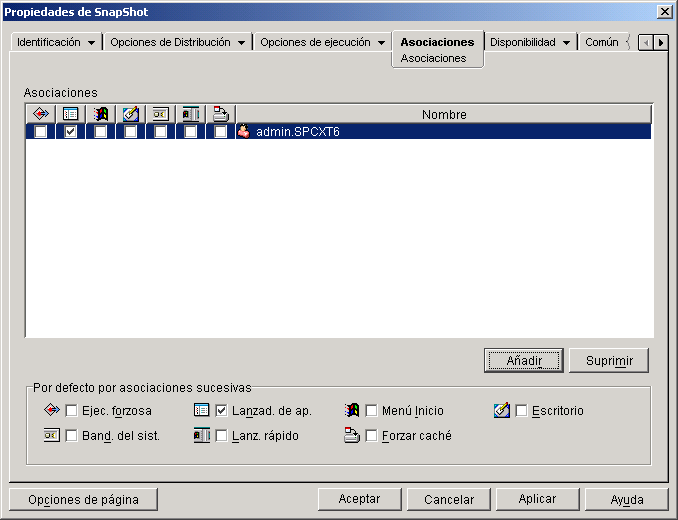 objeto Aplicacin > pestaa Asociaciones > pgina Asociaciones