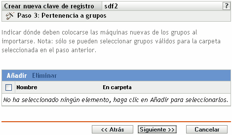 Página Pertenencia a grupos