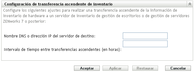 Configuración de los ajustes de transferencia de inventario