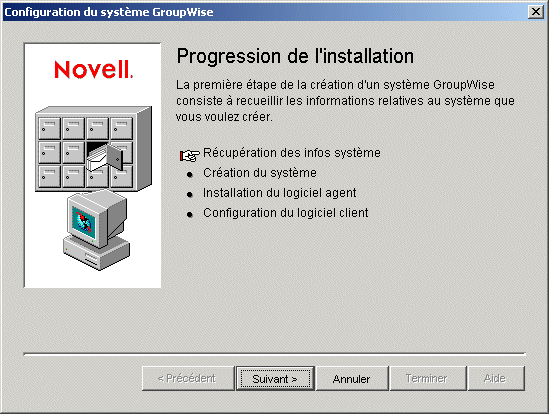 Page Progression de l'installation : Rcupration des infos systme  