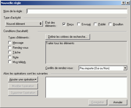 Bote de dialogue Nouvelle rgle