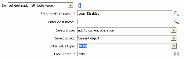 Description: Set Destination Attribute Value