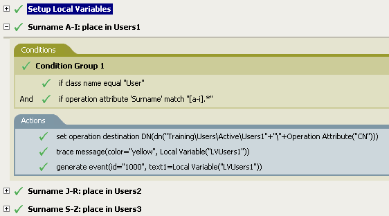 Description: Policy to Place by Surname