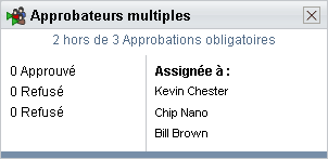 Fenêtre Approbateurs multiples