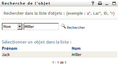 La fonction de recherche vous invite à spécifier vos critères de recherche.