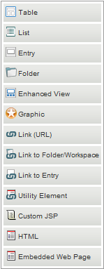Element Palette Element Palette