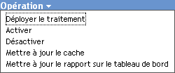Menu Opération