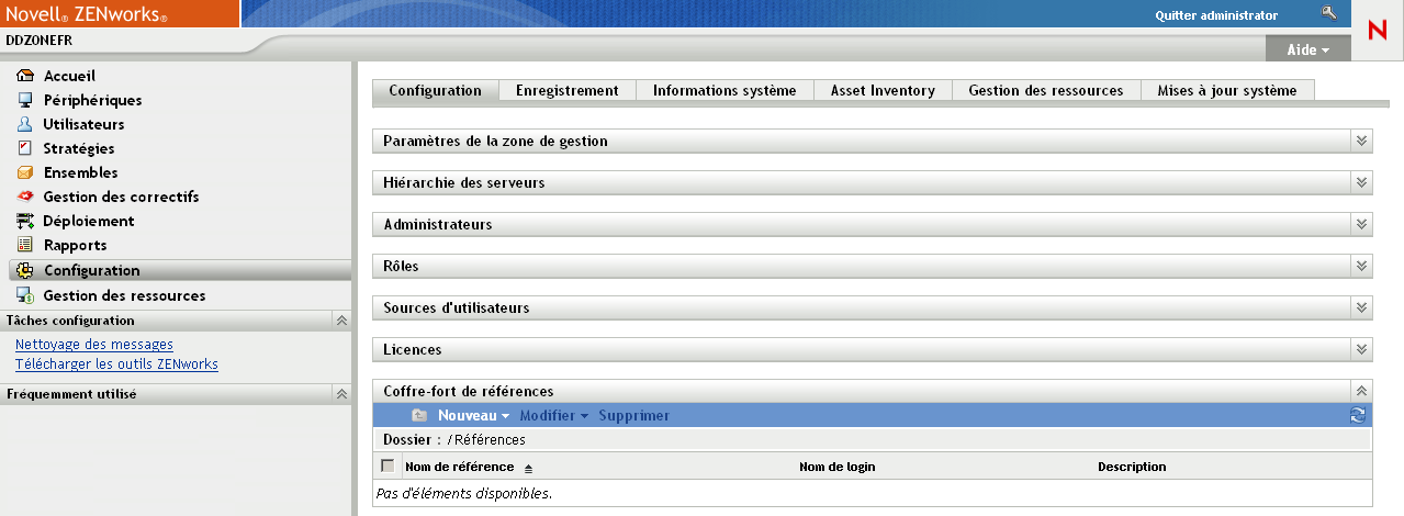 page Configuration page Configuration