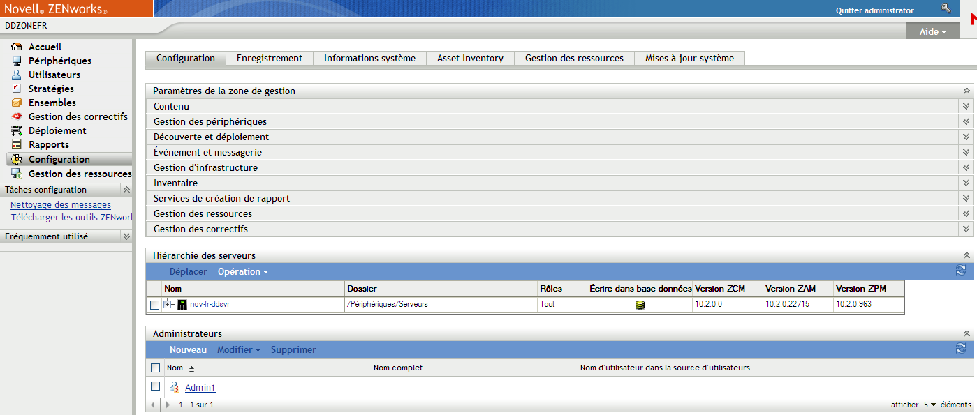 page Configuration page Configuration