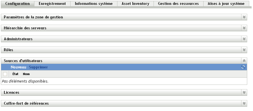 page Configuration