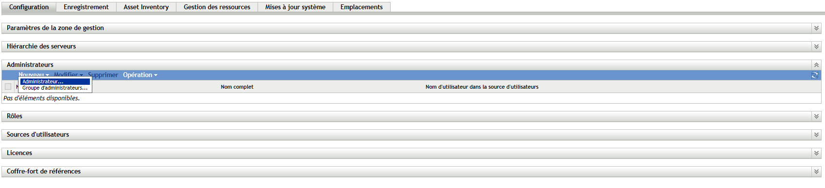 page Configuration