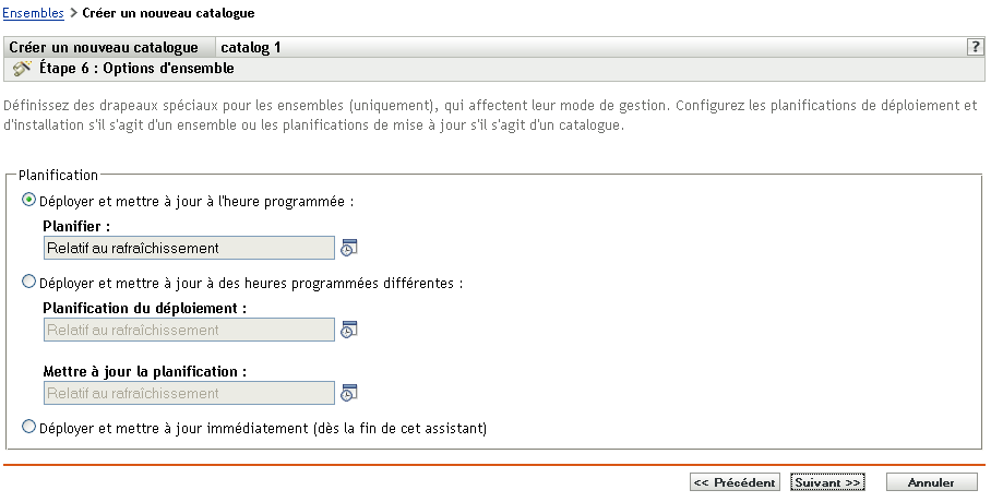 Page Étiquettes spéciales