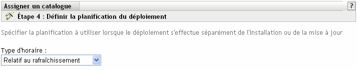 Page Programme de déploiement d'ensembles