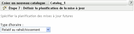 Page Planification d'installation d'ensemble