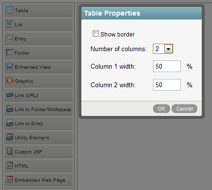 Configuring Table Properties Configuring Table Properties