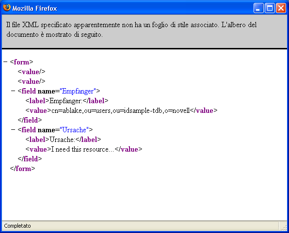 Documento XML per la firma digitale