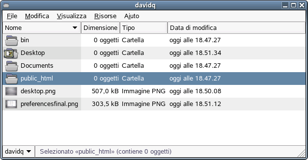 Confronto tra Esplora risorse di Windows e il file manager di Novell Linux Desktop