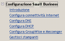 Task Configura GroupWise e Messenger in Novell iManager