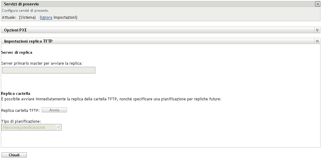 Impostazioni di replica TFTP a livello di dispositivo