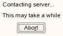 contacting server contacting server