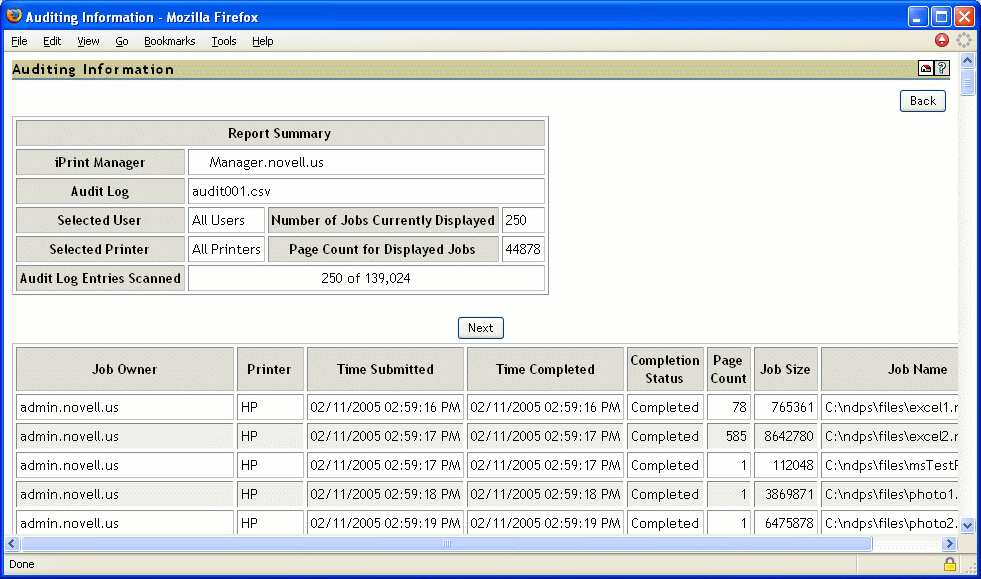 Auditing Report Auditing Report