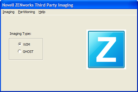 Novell ZENworksサードパーティーイメージング