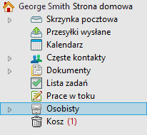 Lista folderów