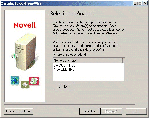 Caixa de dilogo Selecionar rvore