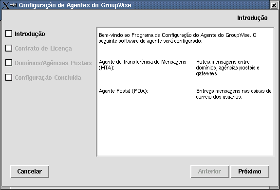Programa de Configurao de Agentes do Linux