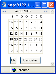 Controle Calendário 