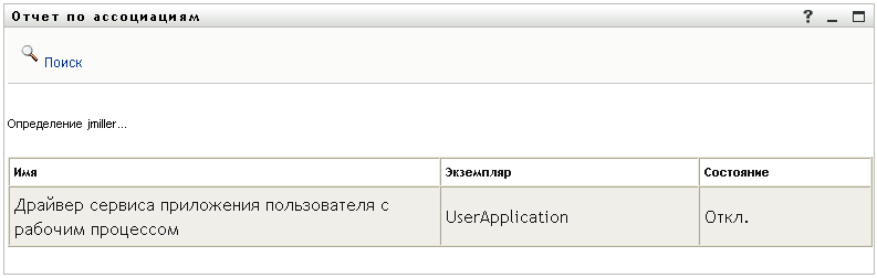 На странице "Поиск" отображаются связи указанного пользователя