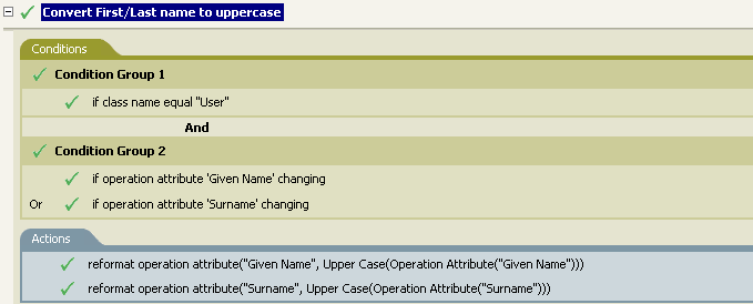 Convert First/Last Name to Upper Case