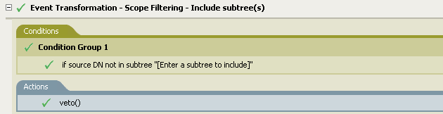 Event Transformation - Scope Filtering - Include Subtree