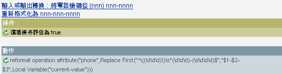 Input or Output Transformation - Reformat Telephone Number from (nnn) nnn-nnnn to nnn-nnn-nnnn